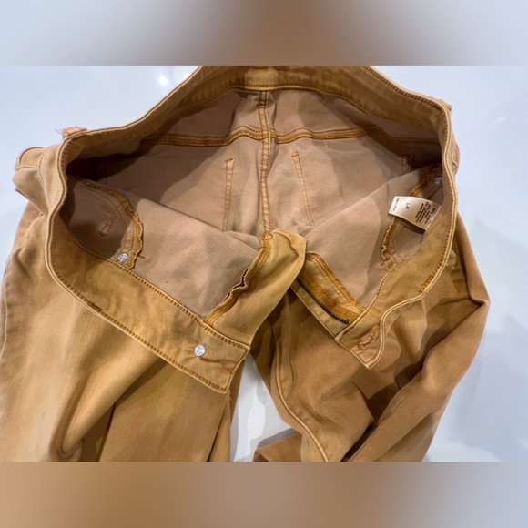 Maurices Mustard Denim Stretch Pants Medium - Picture 10 of 14